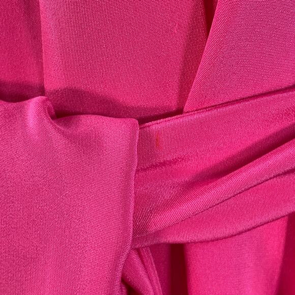 DOLCE & GABBANA Size 4 Pink Multi Color Silk Applique Belted Maxi Dress - Picture 9 of 13